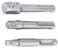FALON-TECH Adapteri SDS Plus za nastavke 1/4" 3/8" 1/2" set 3 kom